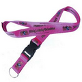 Silkscreen Polyester Lanyard - 1 inch